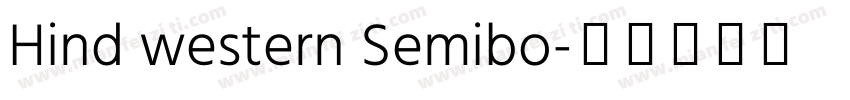 Hind western Semibo字体转换